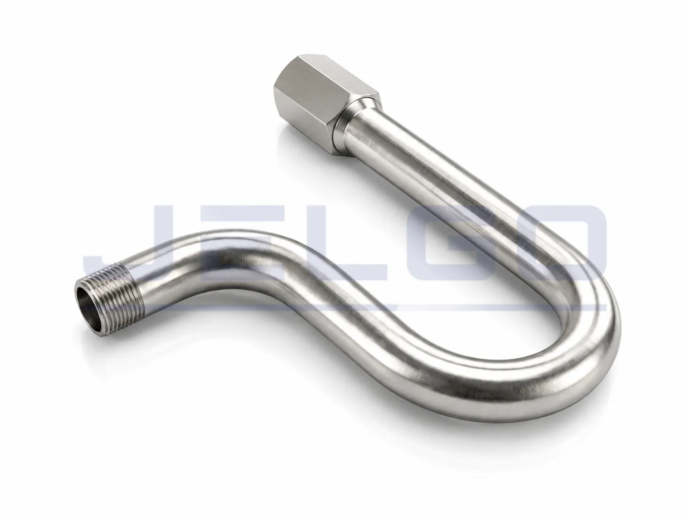 Detalhe de schedule em tubo sifão inox cachimbo