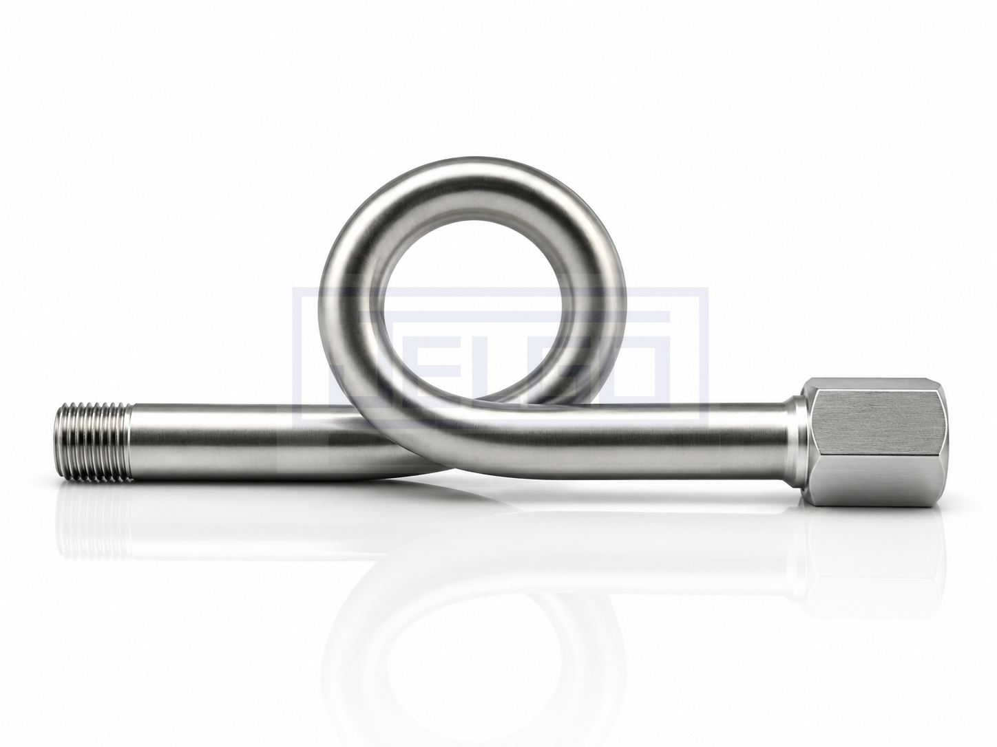 Detalhe de schedule em tubo sifão inox trombeta para manômetro