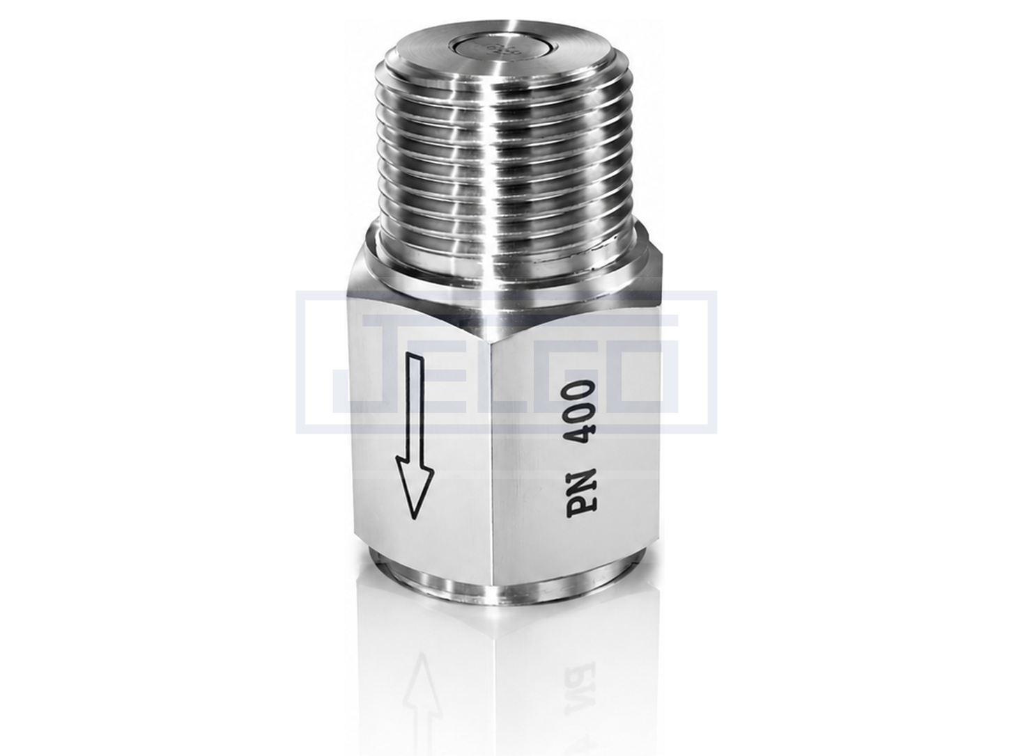 Amortecedor de pulsação tipo pistão em aço inox — JELGO
