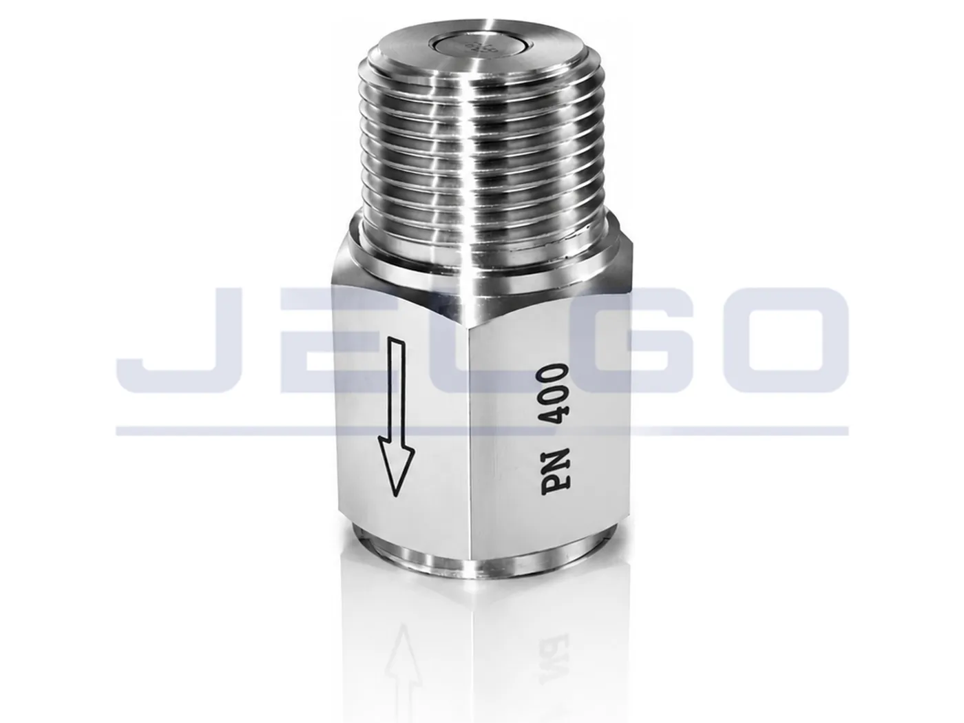 Amortecedor de pulsação tipo pistão em aço inox — JELGO
