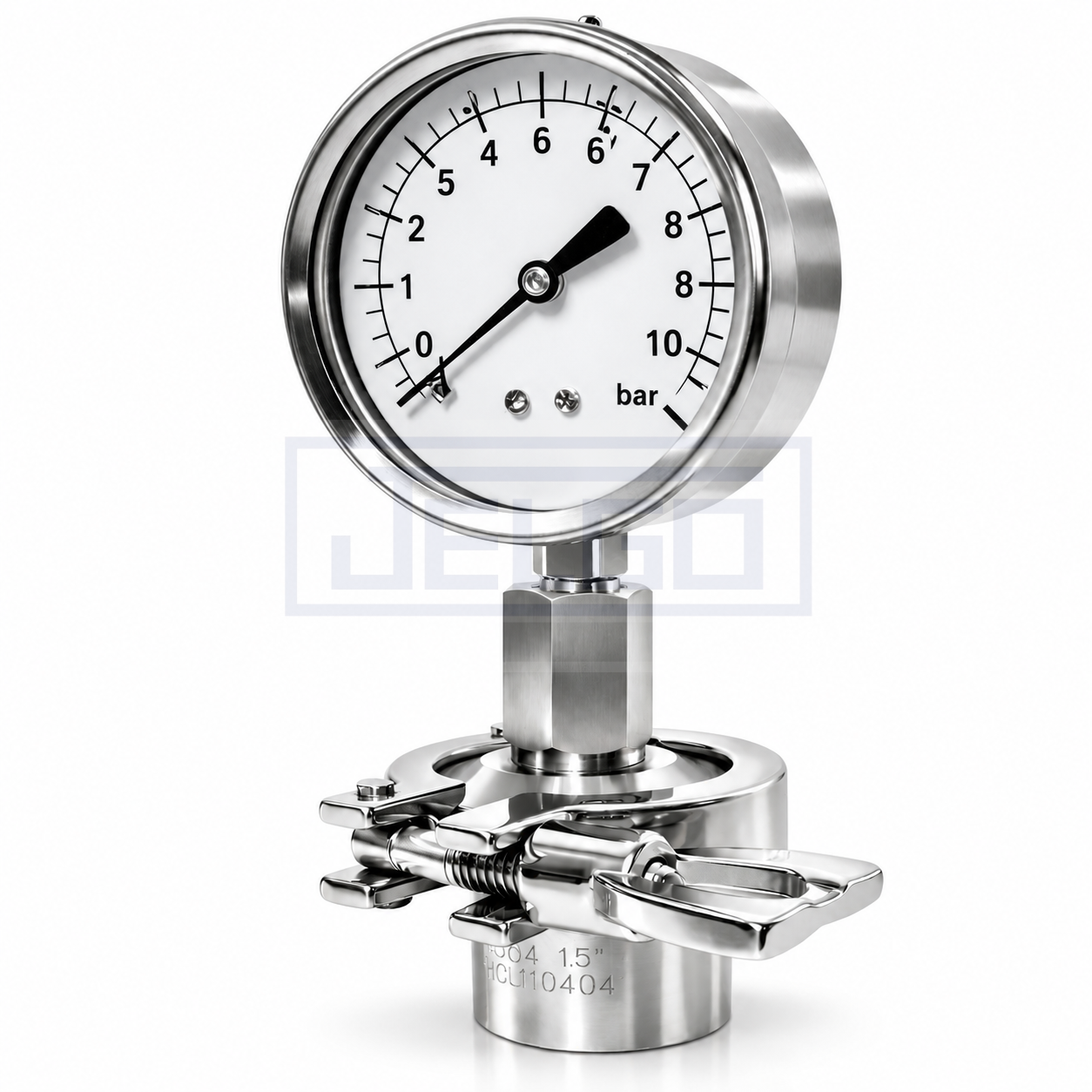 Selo Tri-Clamp com manômetro