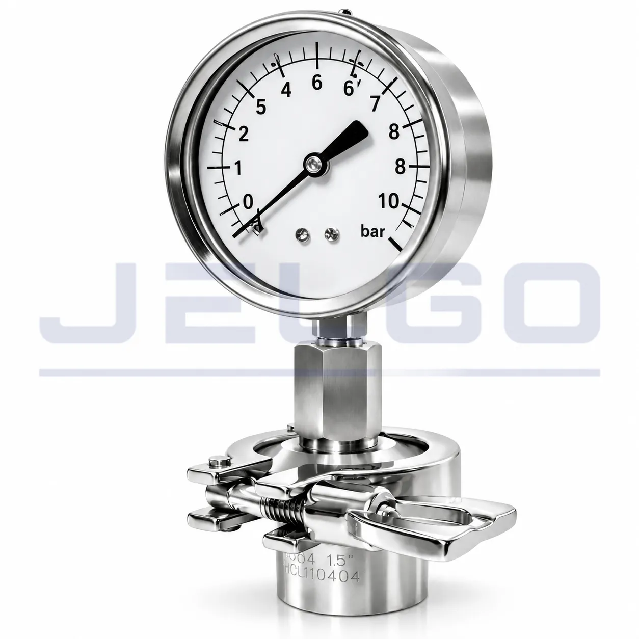 Selo Tri-Clamp com manômetro