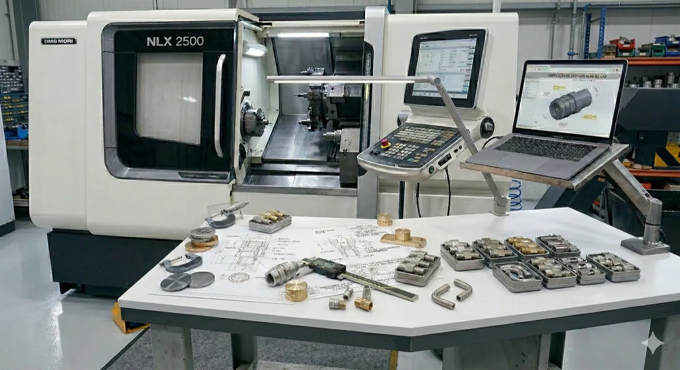 Fabricação sob especificação ou desenho técnico — usinagem JELGO