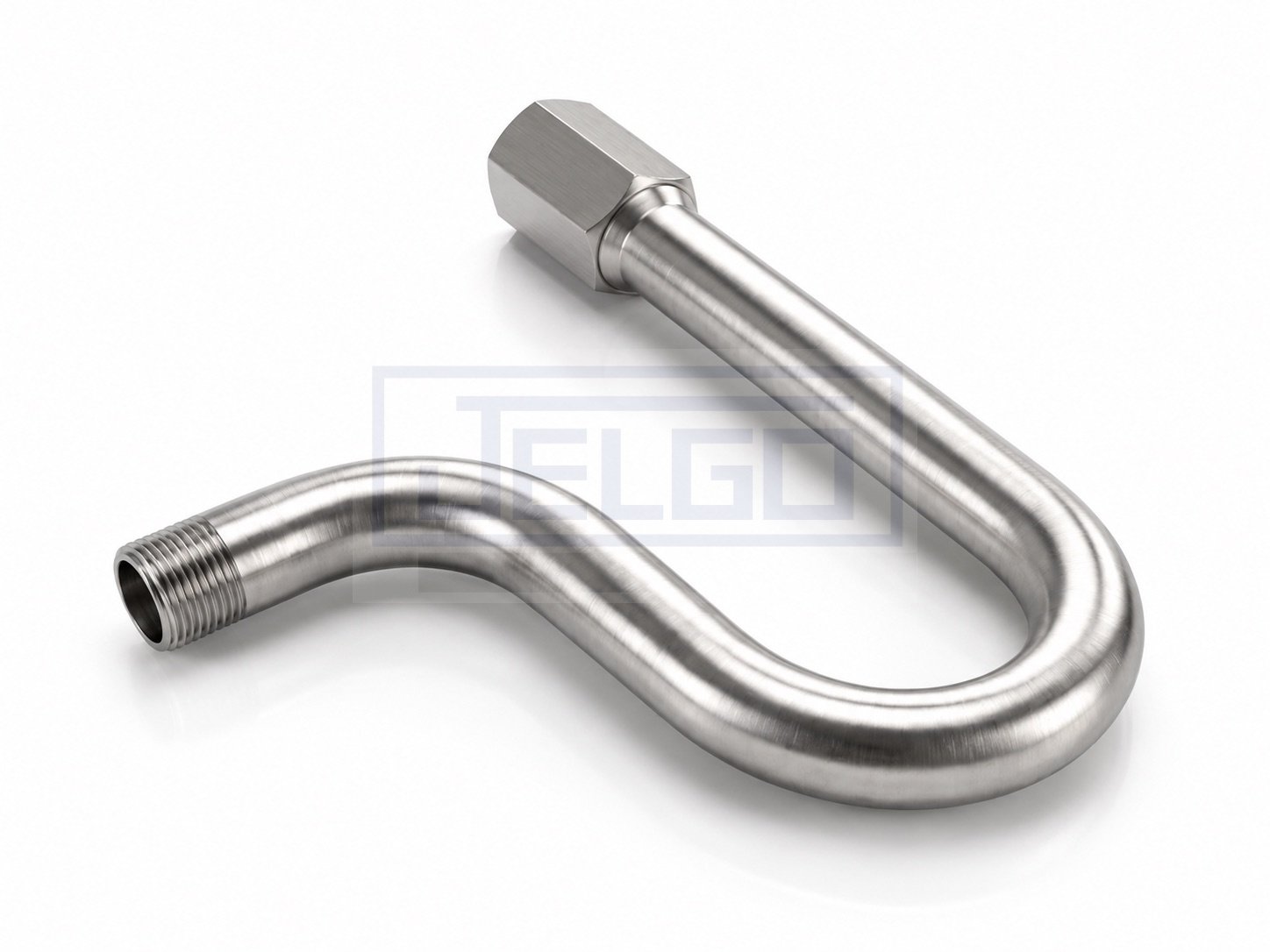 Tubo sifão para manômetro industrial em aço inox — fabricante JELGO
