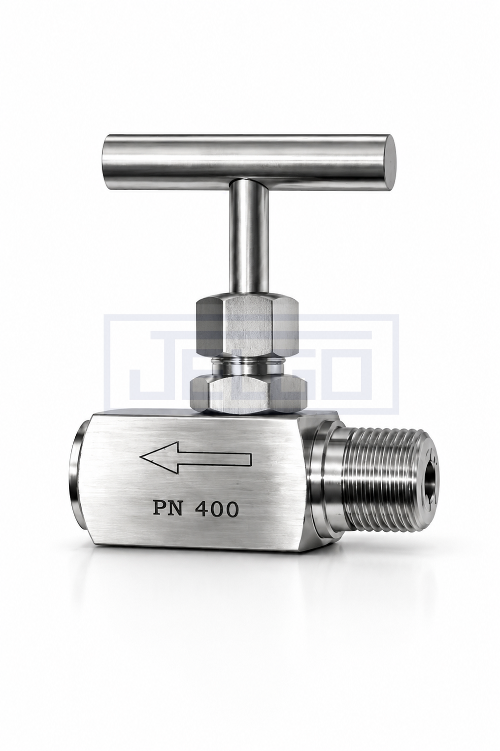 Válvula agulha reta em aço inox PN 400 — JELGO