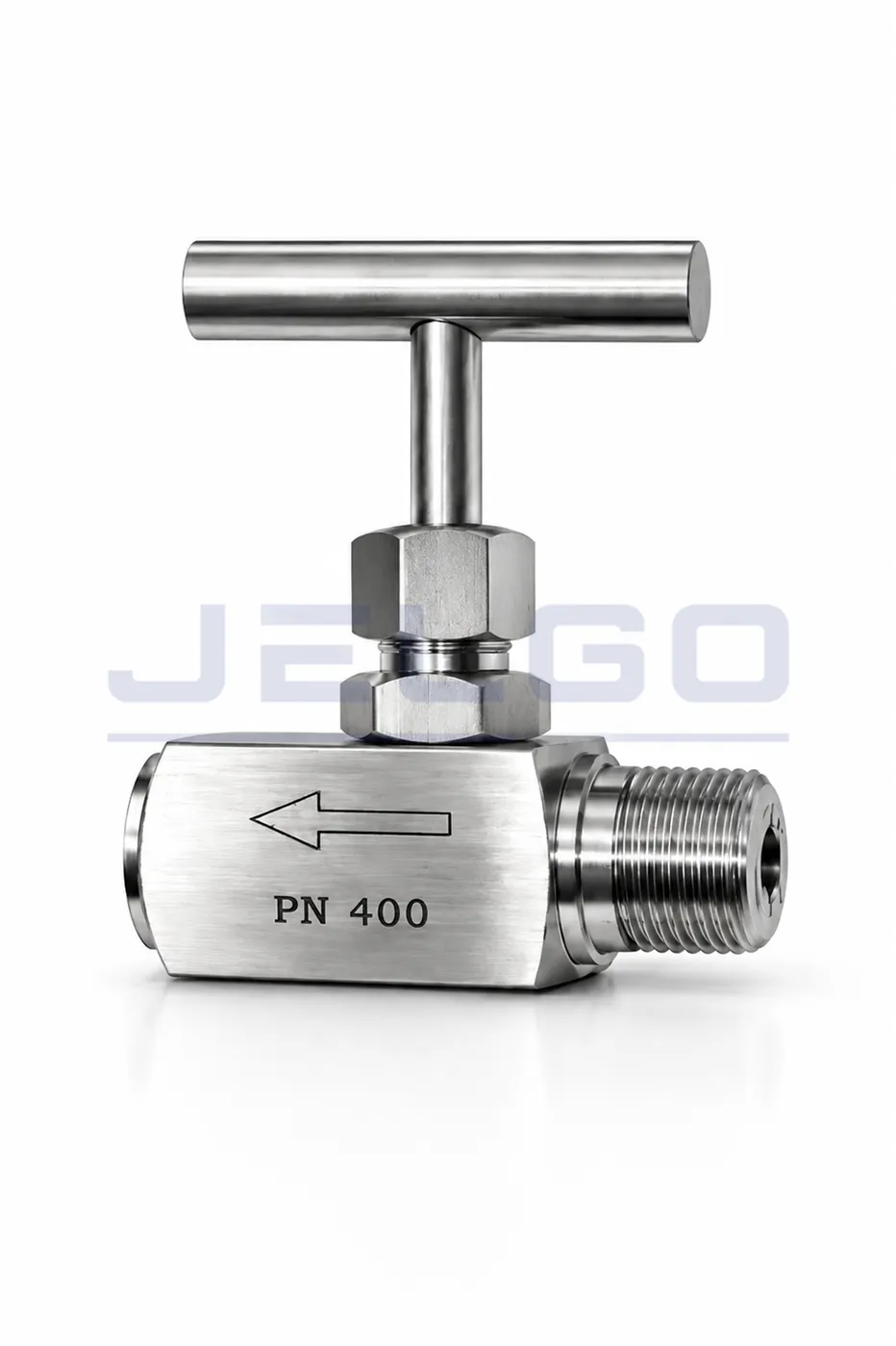 Válvula agulha reta industrial em aço inox — JELGO